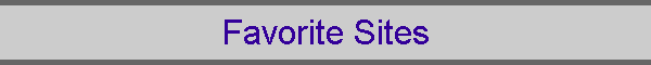 Favorite Sites